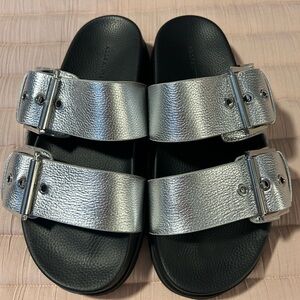ALLSAINTS Sian Sandal Silver Size 10